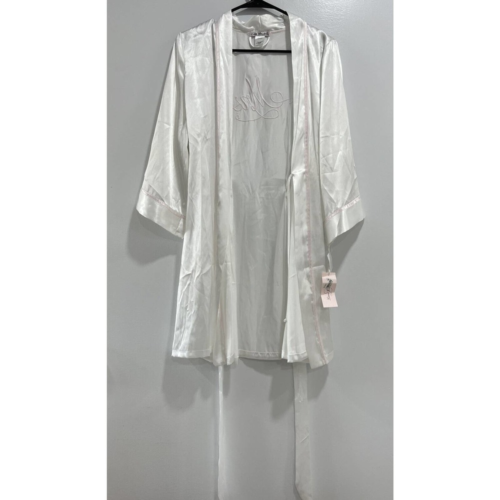 2/$25 ⭐️  Linea Donatella One -Piece ‘Mrs.’ Chemise Women’s Size Small White